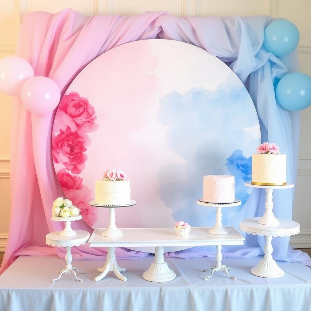 Decoração tema Chá Revelação